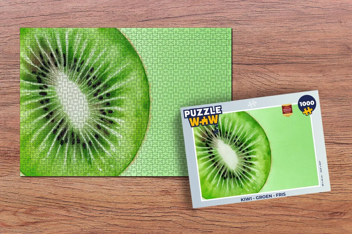 PuzzleWow Kiwi Legpuzzel 1000 Stuks - Multicolor