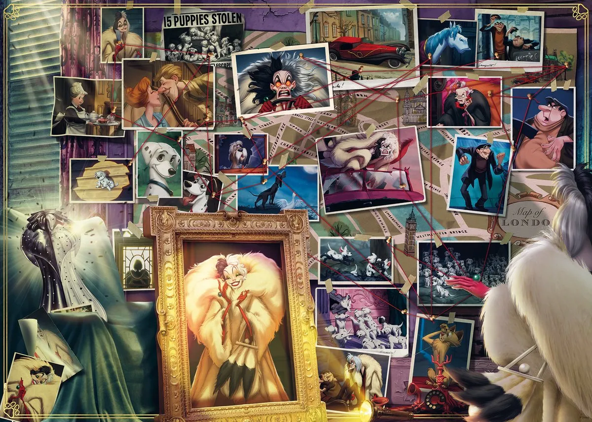 Ravensburger Disney Villainous Cruella de Vil Puzzel 1000 Stuks