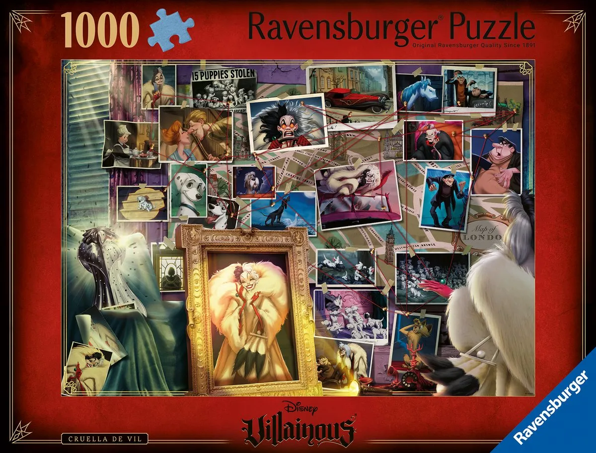 Ravensburger Disney Villainous Cruella de Vil Puzzel 1000 Stuks