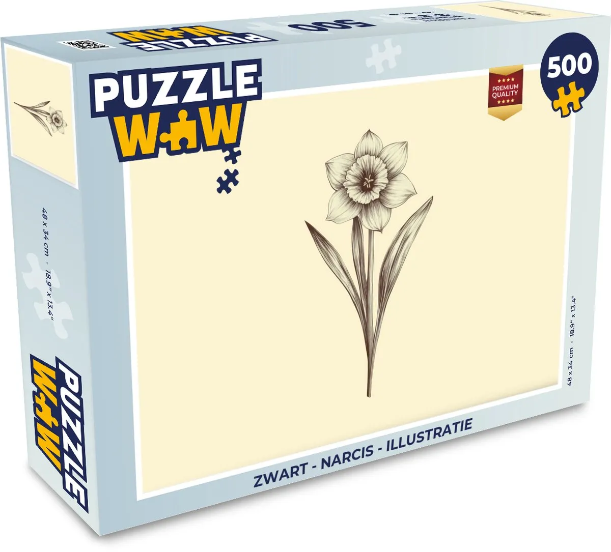 PuzzleWow Narcis Legpuzzel 500 Stukjes - 8721173244672