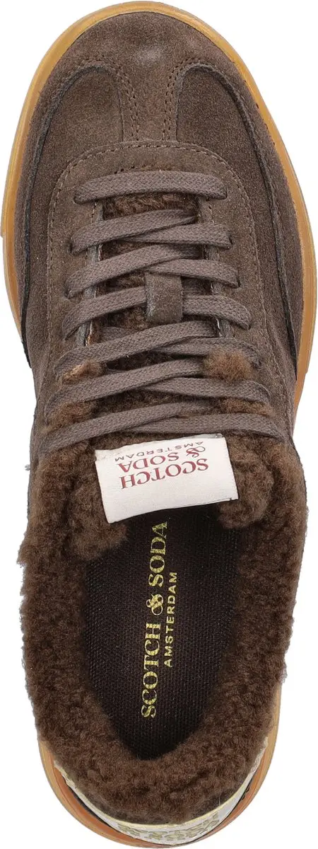 Scotch & Soda Nixie Warmdames Sneaker - Maat 40 - Bruin - afbeelding 6 van 6