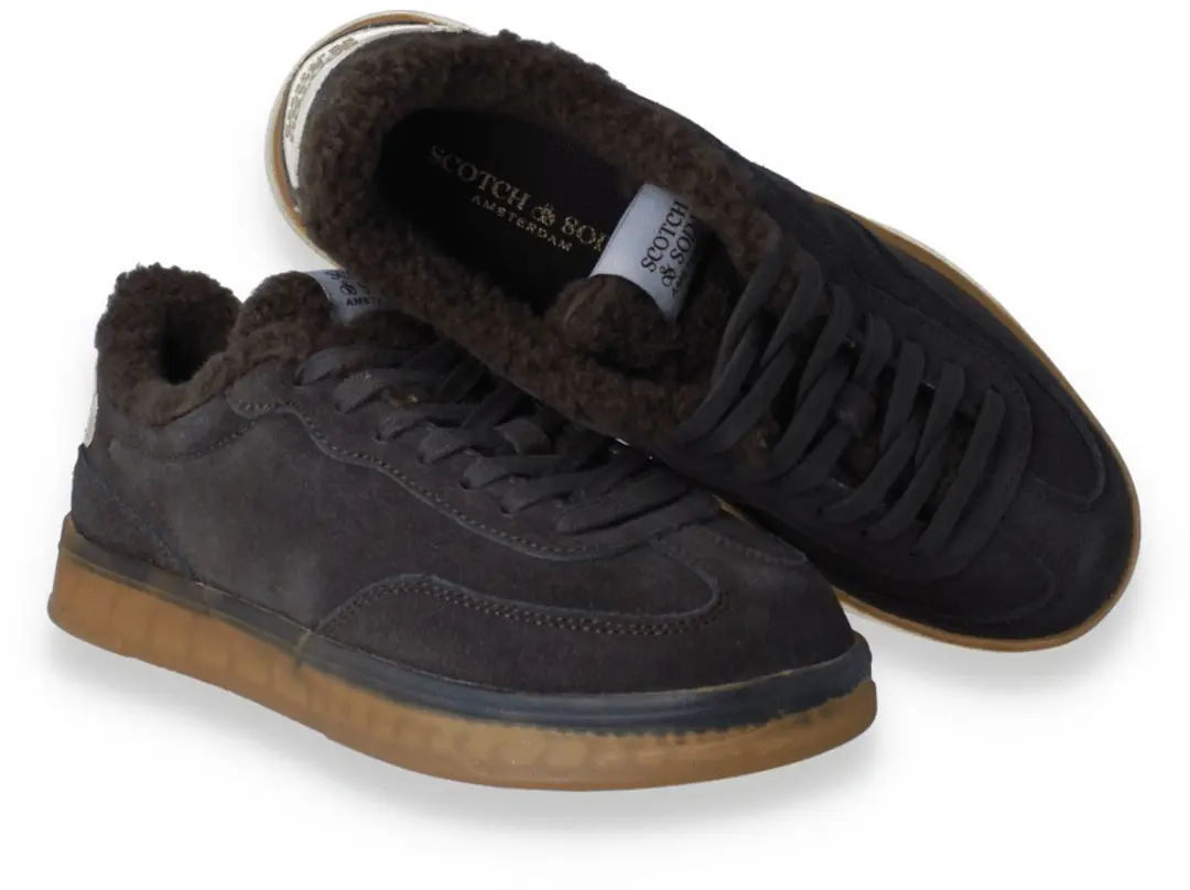 Scotch & Soda Nixie Warmdames Sneaker - Maat 40 - Bruin - afbeelding 3 van 6