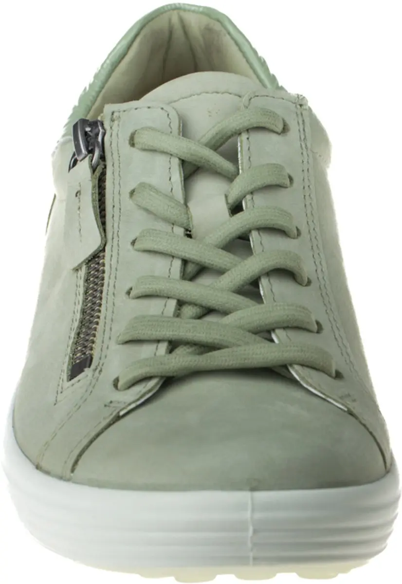 ECCO Soft 7 Side Zip Sneakers 490553 - Dames 43 - Groen Nubuck - afbeelding 2 van 6