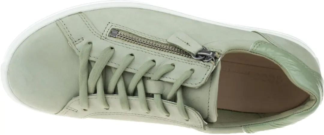 ECCO Soft 7 Side Zip Sneakers 490553 - Dames 43 - Groen Nubuck - afbeelding 4 van 6