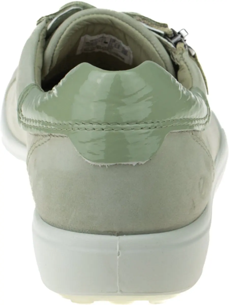 ECCO Soft 7 Side Zip Sneakers 490553 - Dames 43 - Groen Nubuck - afbeelding 6 van 6
