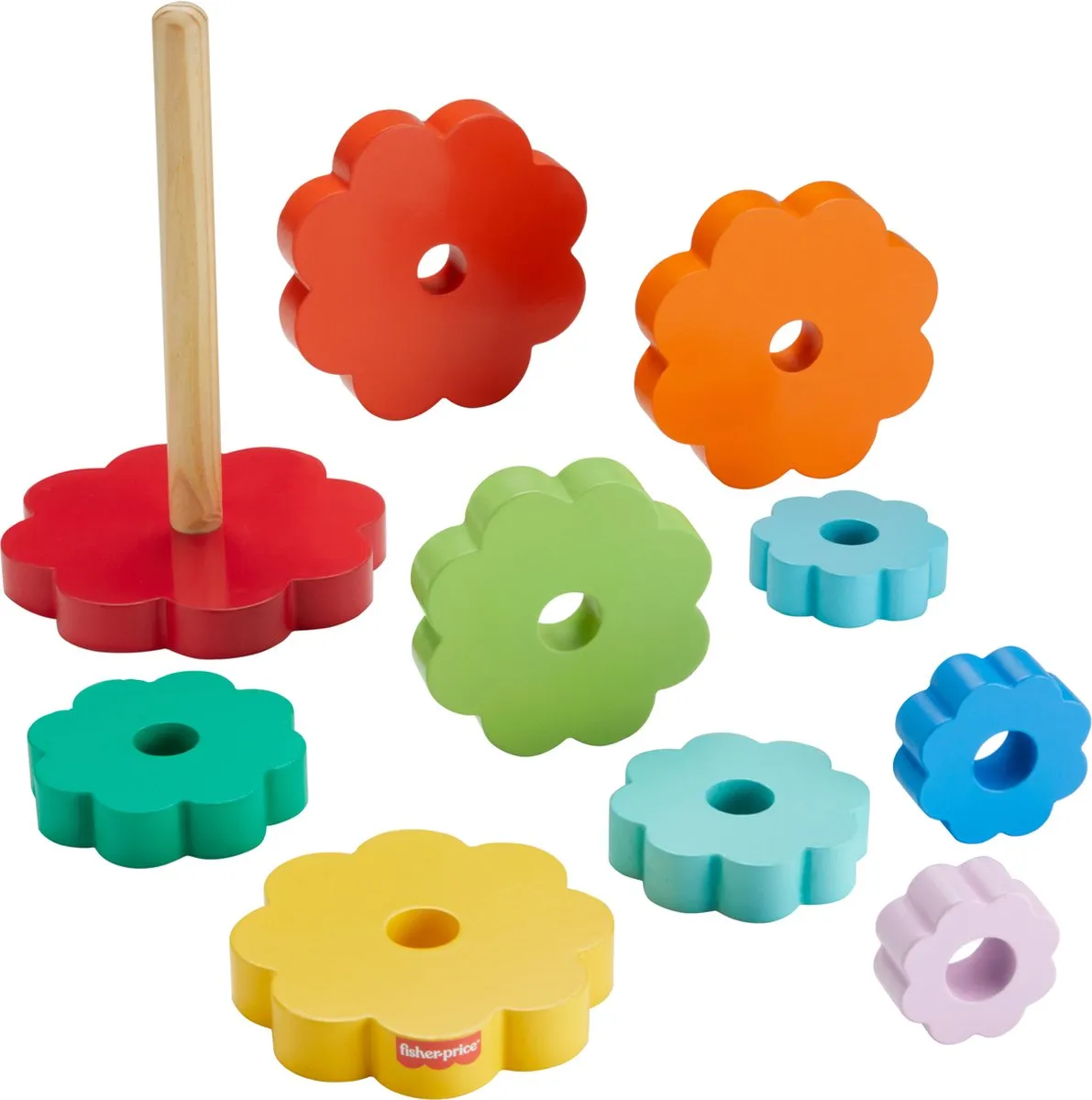 Fisher Price Ringstapelaar - 10 Stuks - Meerkleurig