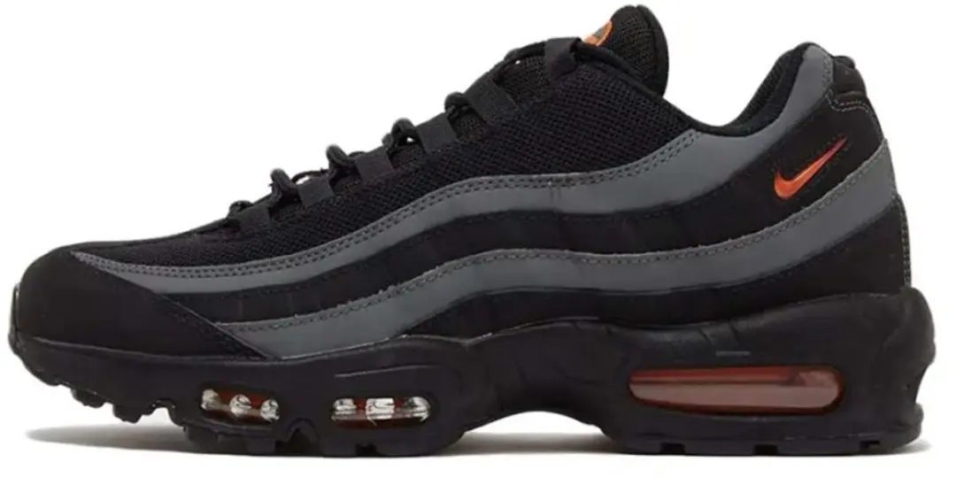 Nike Air Max 95 Herenschoenen, 39, Zwart/Iron Grey/Wit/Safety Orange