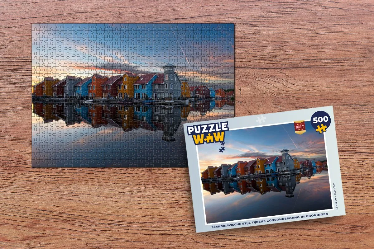 PuzzleWow Reitdiep Legpuzzel 500 Stuks - Multicolor