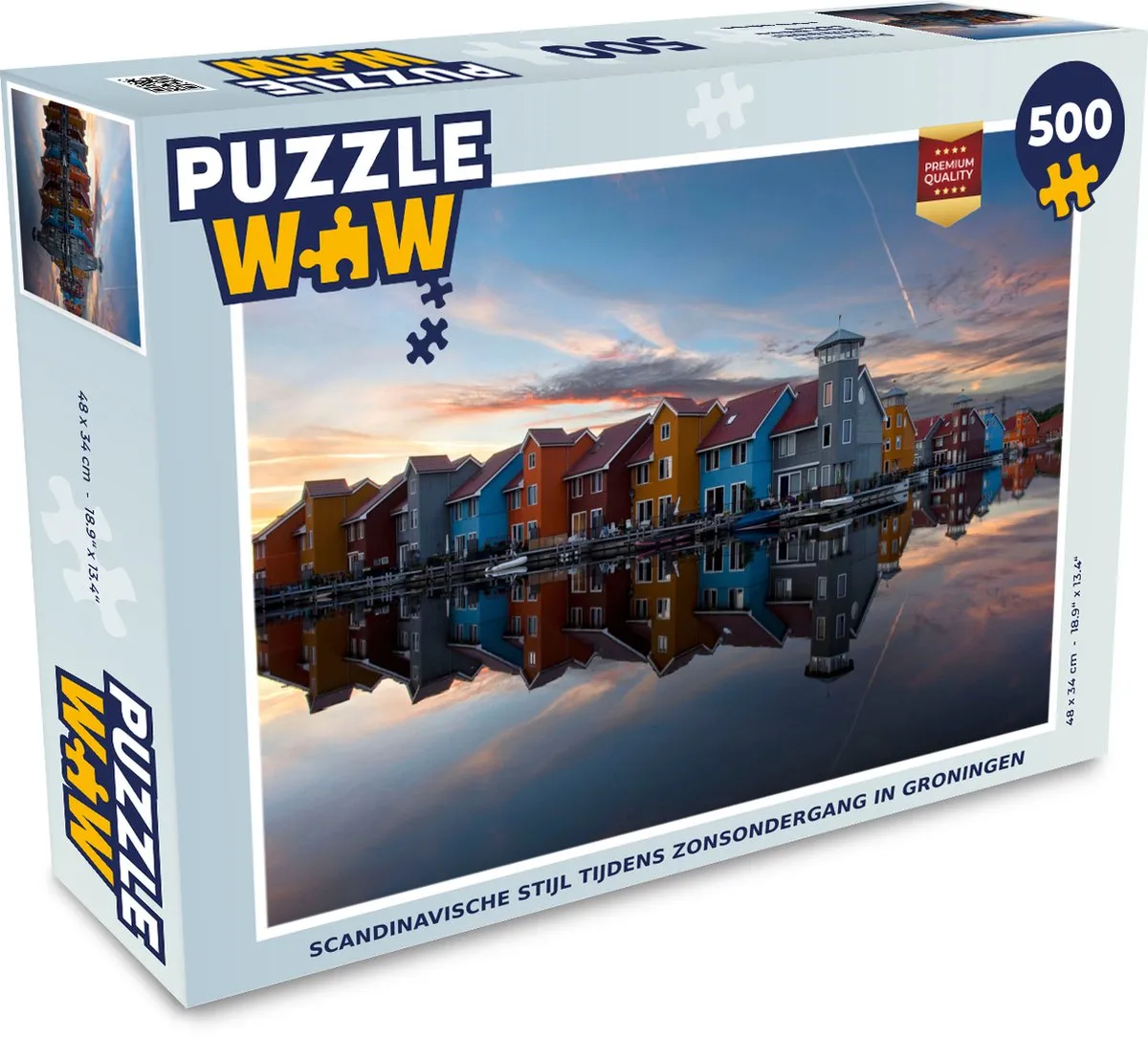 PuzzleWow Reitdiep Legpuzzel 500 Stuks