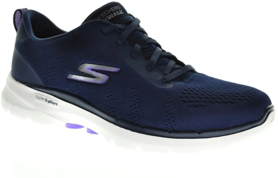 Skechers Go Walk Blauwe Mocasin Dames Elastische Veter maat 40
