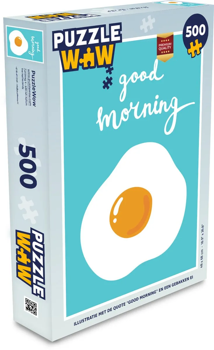 PuzzleWow Good Morning Legpuzzel 500 Stuks - Multicolor
