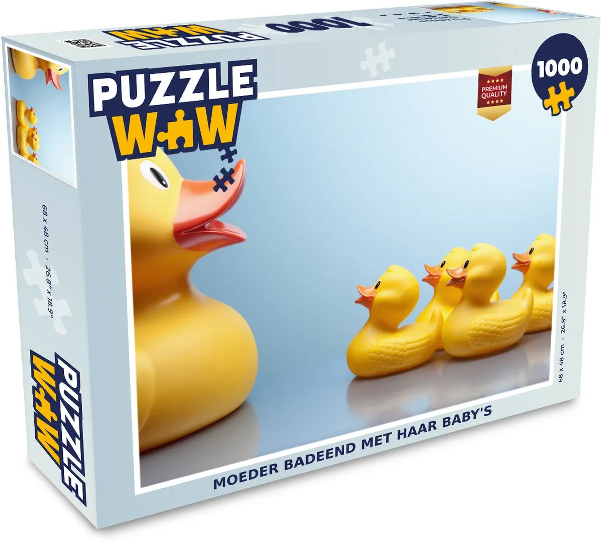 PuzzleWow Badeenden Legpuzzel 1000 Stuks - Multicolor