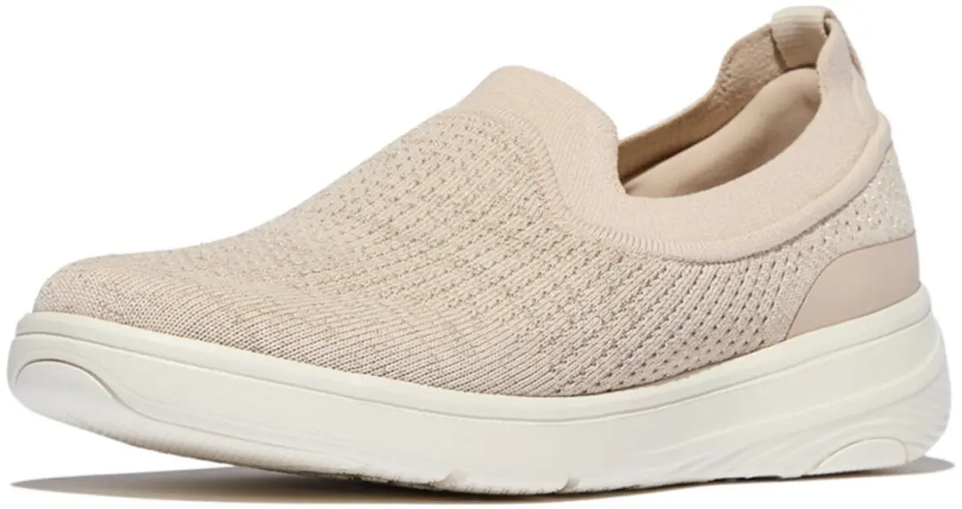 FitFlop FitFlop Super-Q Knit Slip-Ons BEIGE