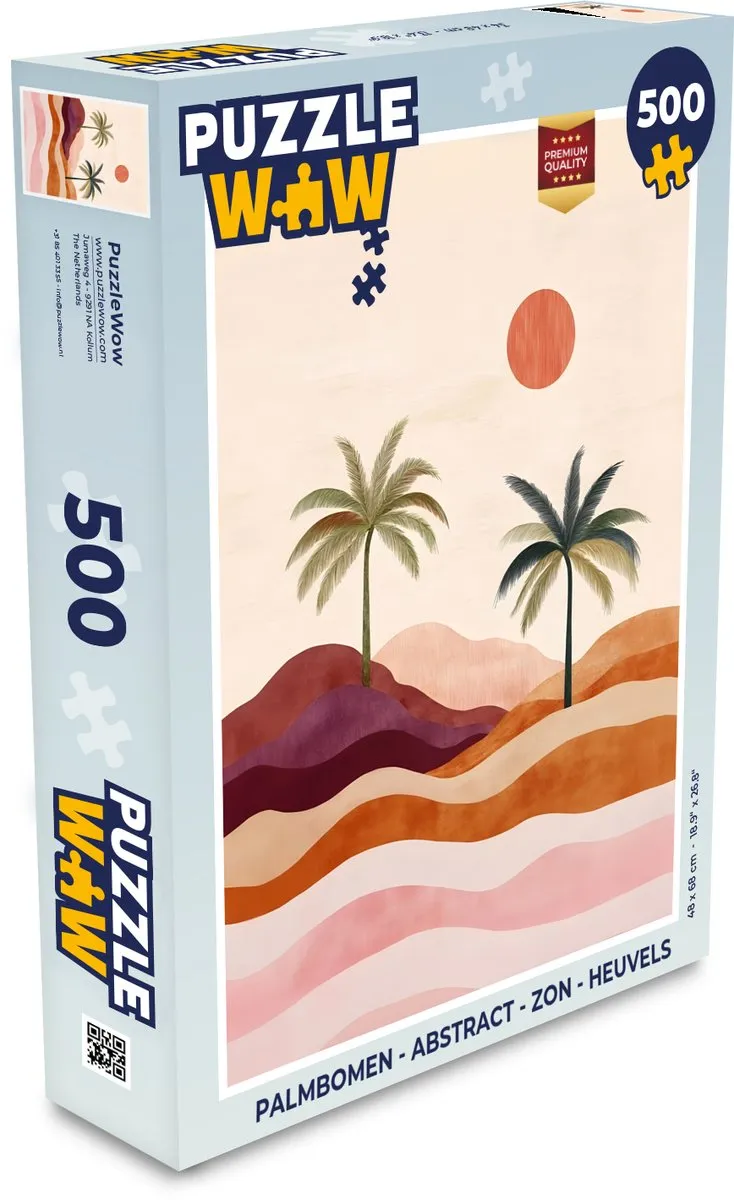 PuzzleWow Legpuzzel Palmbomen 500 Stuks