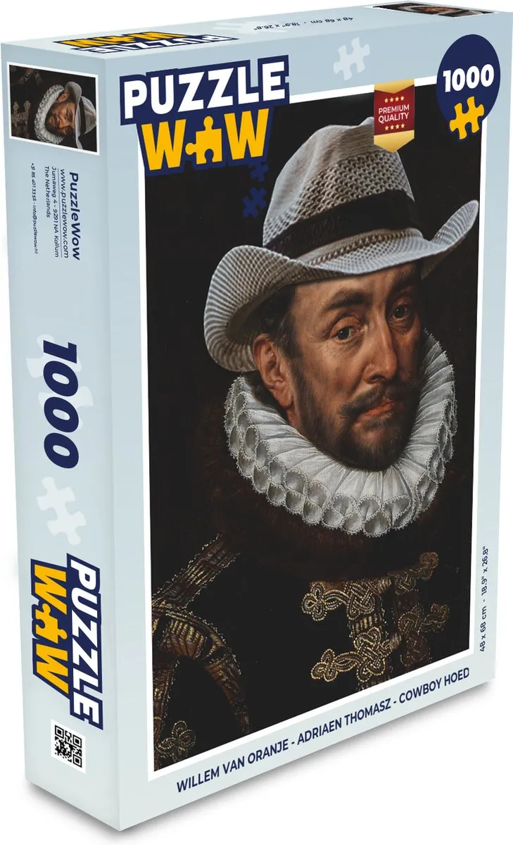 PuzzleWow Willem van Oranje Legpuzzel 1000 Stuks