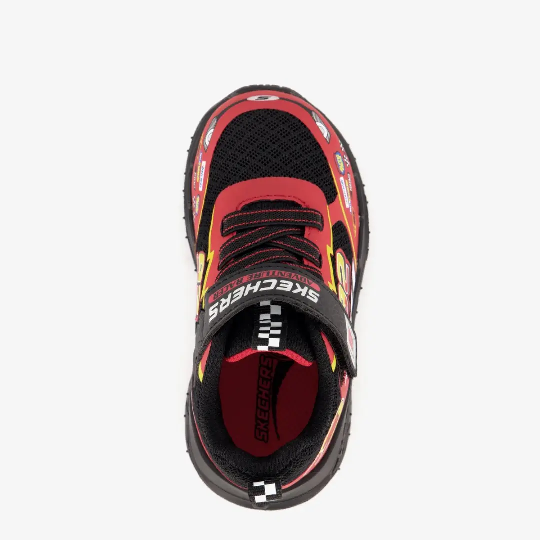 Skechers Skech Tracks Jongens Sneakers 21 - Zwart/Rood - afbeelding 4 van 6