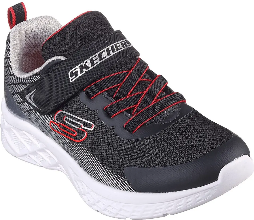 Skechers Microspec II Kindersneakers 29 - Zwart/Wit - afbeelding 3 van 6