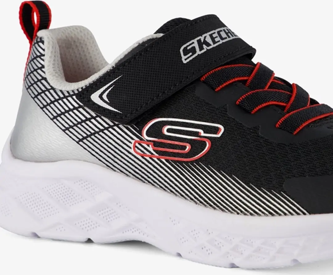 Skechers Microspec II Kindersneakers 29 - Zwart/Wit - afbeelding 6 van 6