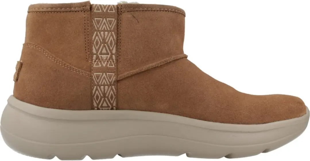 Skechers On The Go Encore suede dames laarsjes - Bruin - Echt leer - Uitneembare zool - Maat 40