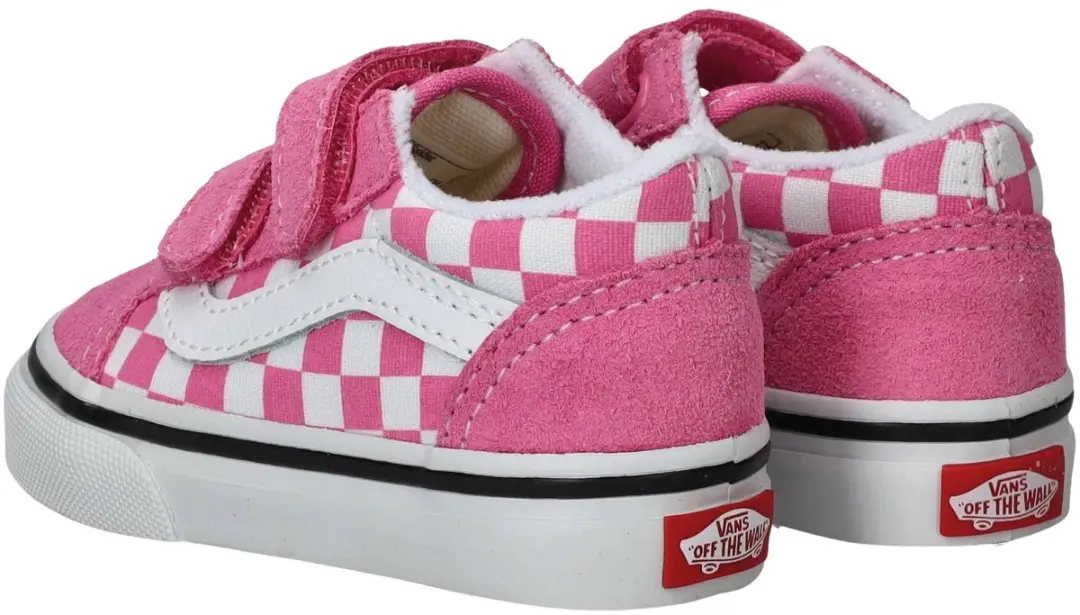 Vans Old Skool V Sneakers - 25 - Roze/Wit - afbeelding 6 van 6