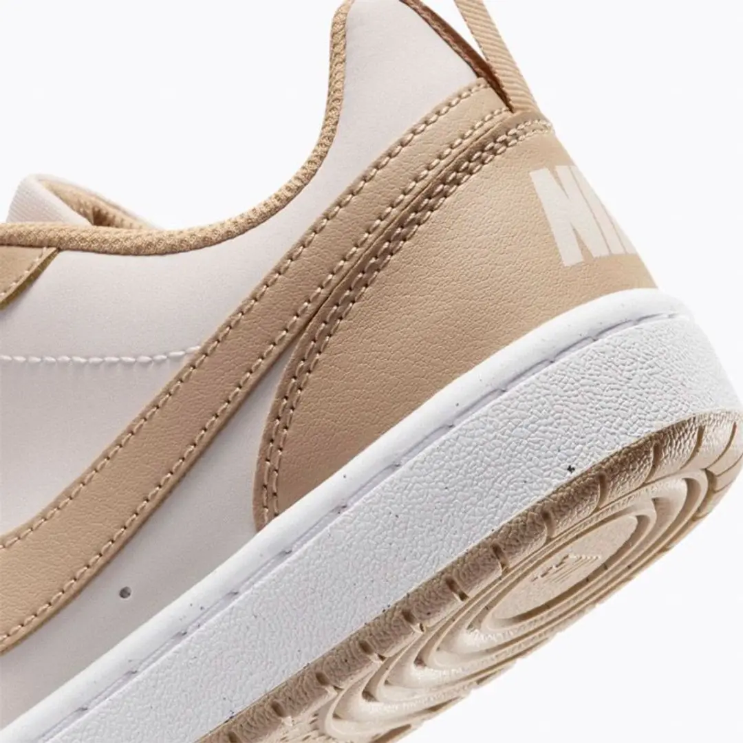 Nike Court Borough Low Next Bloom GS Sneakers - 35.5 - Off White/Beige