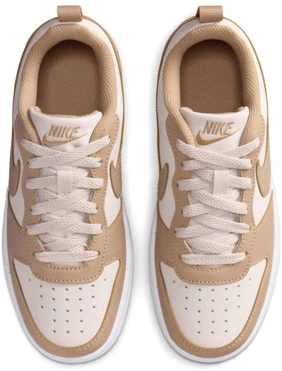 Nike Court Borough Low Next Bloom GS Sneakers - 35.5 - Off White/Beige