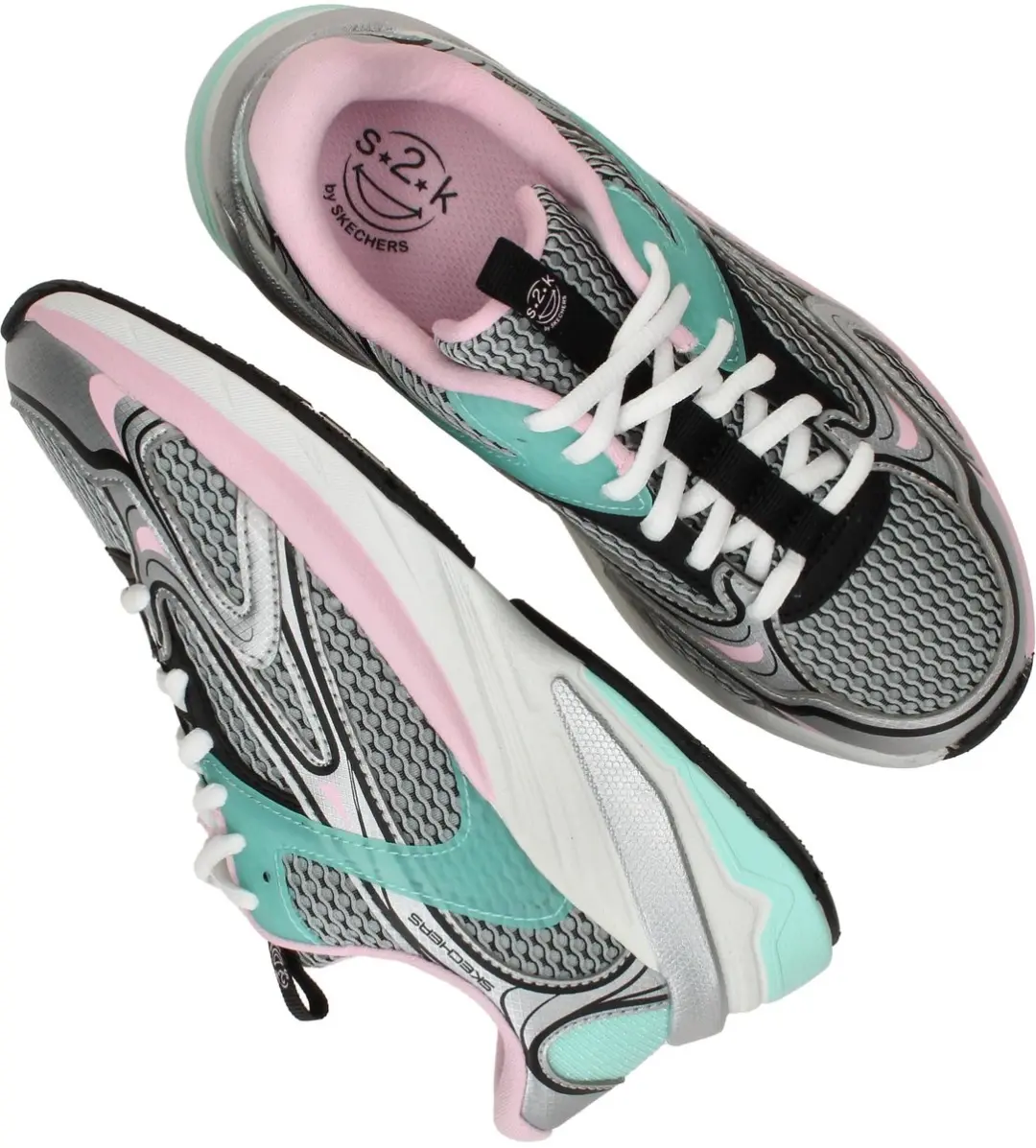 Skechers S2K Sneakers Dames - Zilver - afbeelding 6 van 6