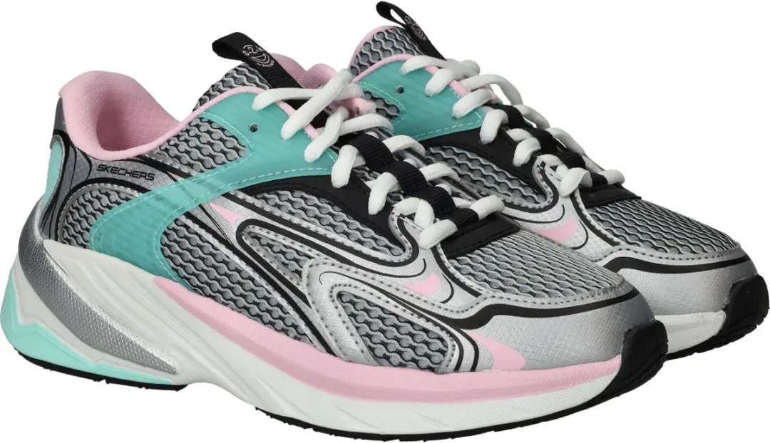 Skechers S2K Sneakers Dames - Zilver - afbeelding 4 van 6