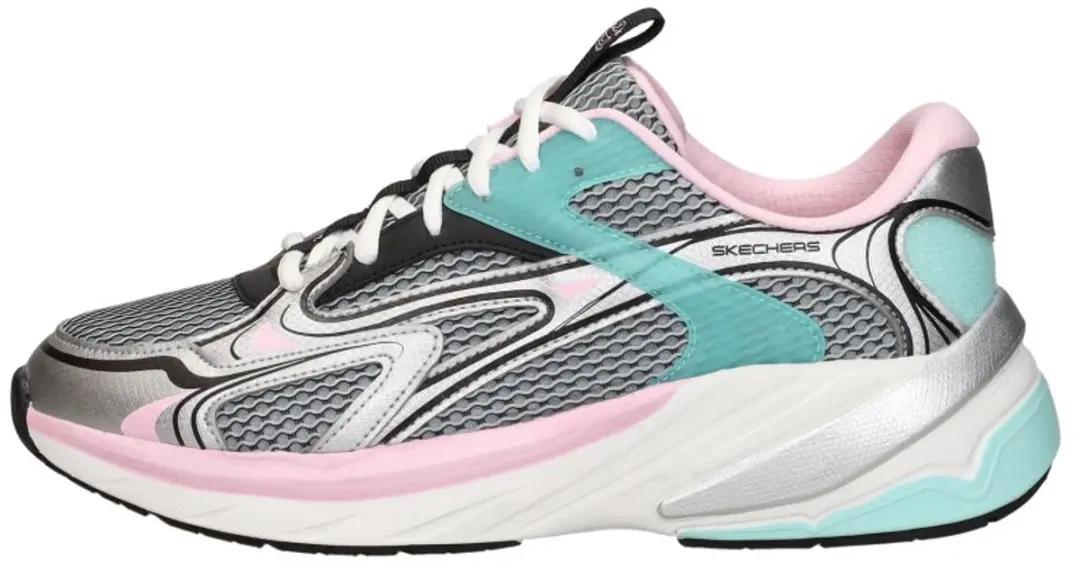 Skechers S2K Sneakers Dames - Zilver - afbeelding 2 van 6