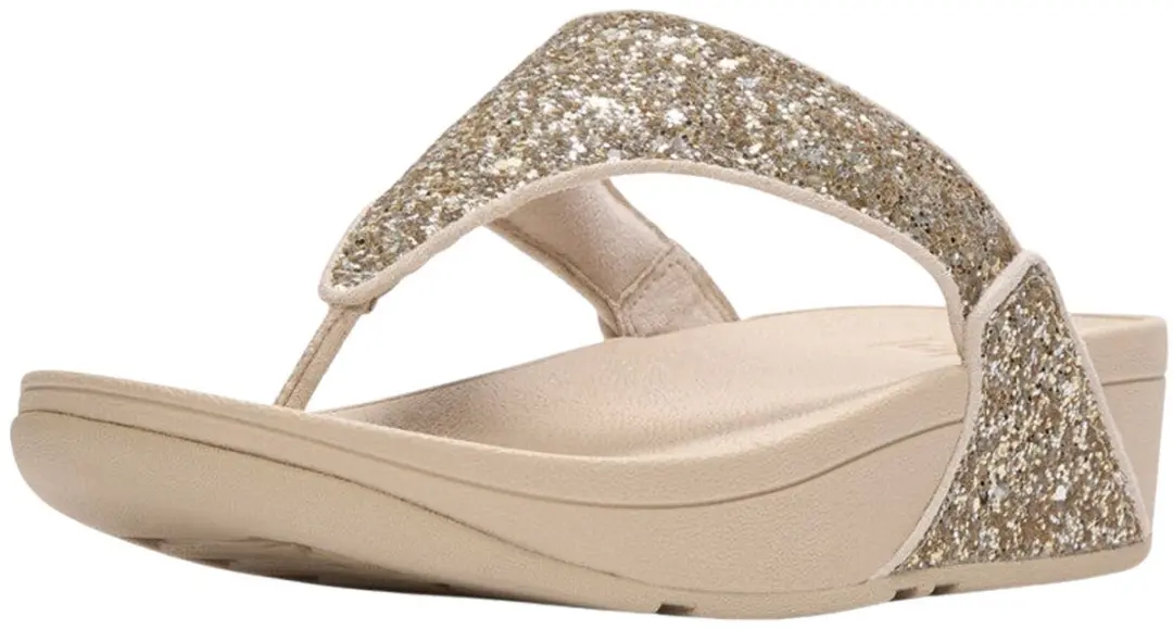 FitFlop Lulu Multi-Tonal Glitter Toe-Post Sandals Dames Slippers