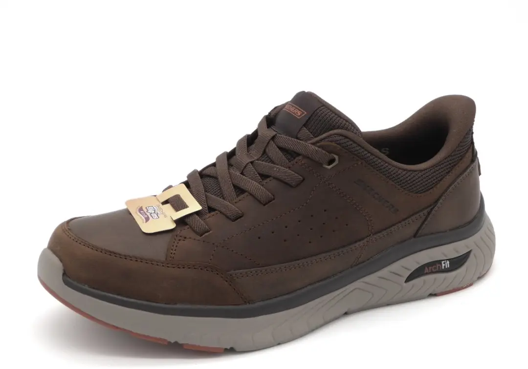 Skechers Arch Fit Crosser-Felix Heren Instappers 322205 - Donkerbruin - afbeelding 5 van 6