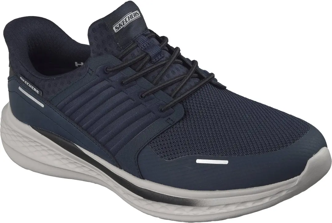 Skechers Heren Slade Luther Slip Ins Sneakers Relaxed Fit Navy