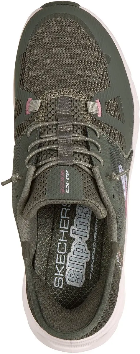 Skechers Glide-Step Pro Slip-Ins Dames Sneakers - 37 - Olijfgroen - afbeelding 3 van 6