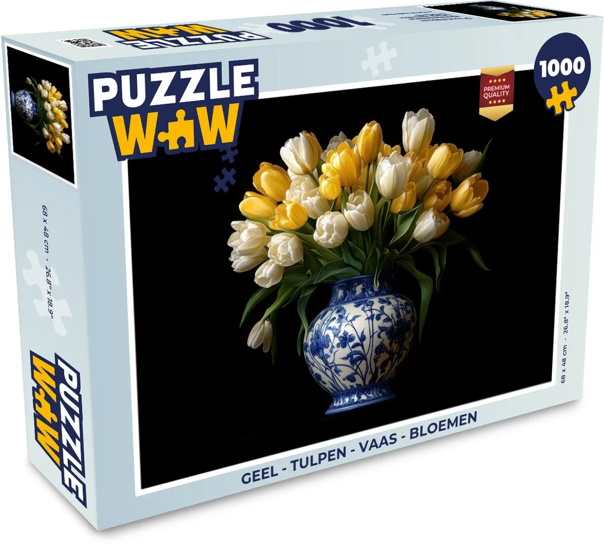 PuzzleWow Tulpen Geel Legpuzzel 1000 Stuks