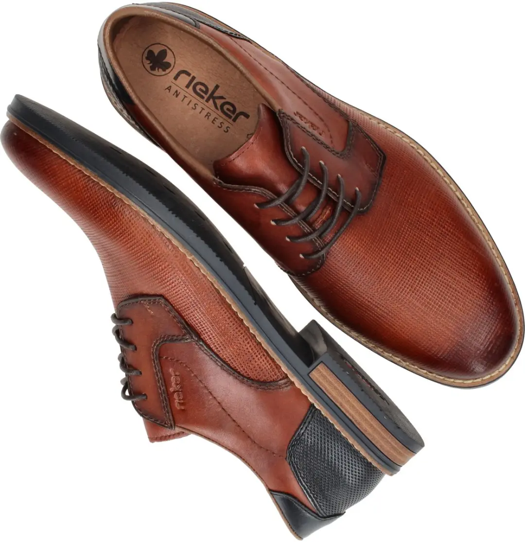 Rieker Veterschoenen Laag Veterschoenen Laag - cognac - Maat 44