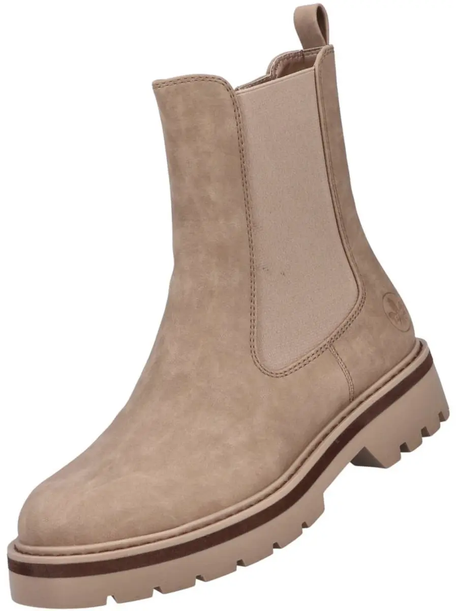 Rieker Chelsea-laars voor dames, gevoerd, beige 91580-20