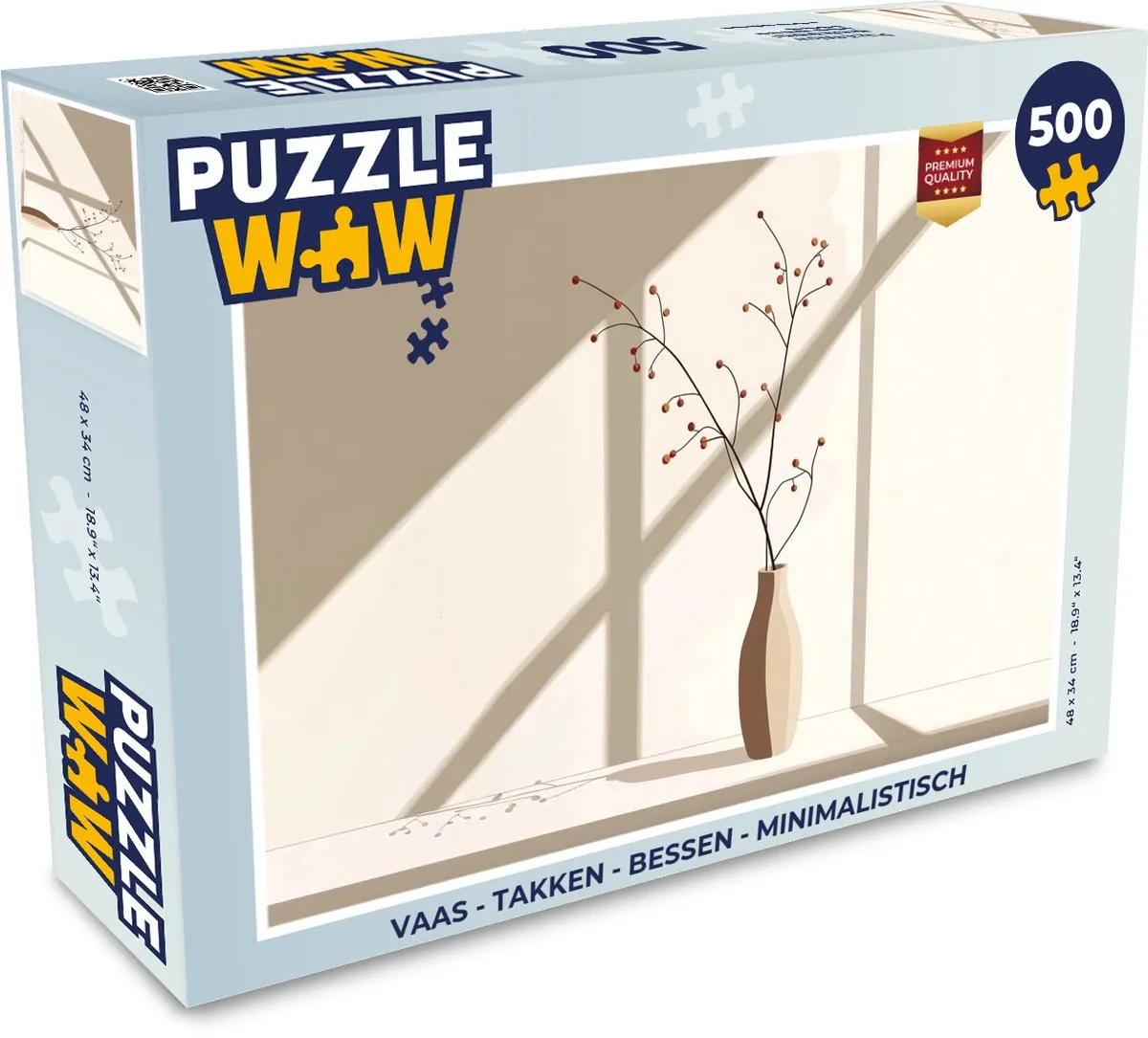 PuzzleWow Takken Vaas Legpuzzel 500 Stuks