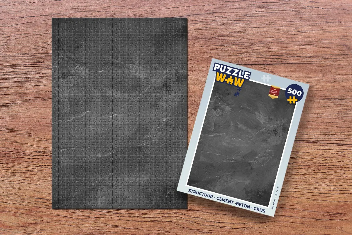 PuzzleWow Cement Betonprint Legpuzzel 500 Stuks - Multicolor