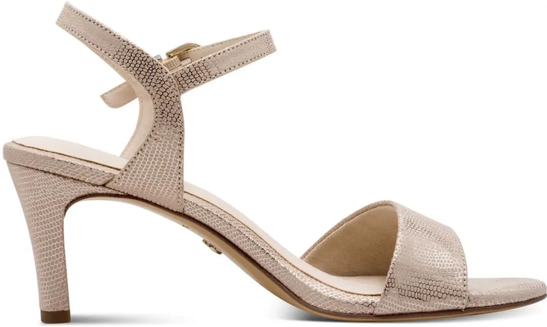 Tamaris Dames Sandalen met Hak - Goud - Maat 39