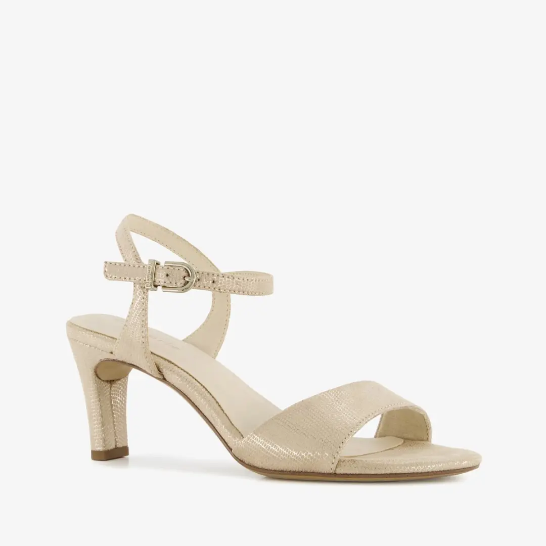 Tamaris dames sandalen met hak goud