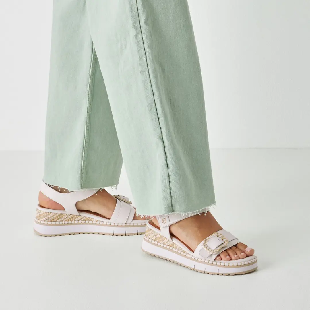 Tamaris Dames Sandalen 39 - Wit