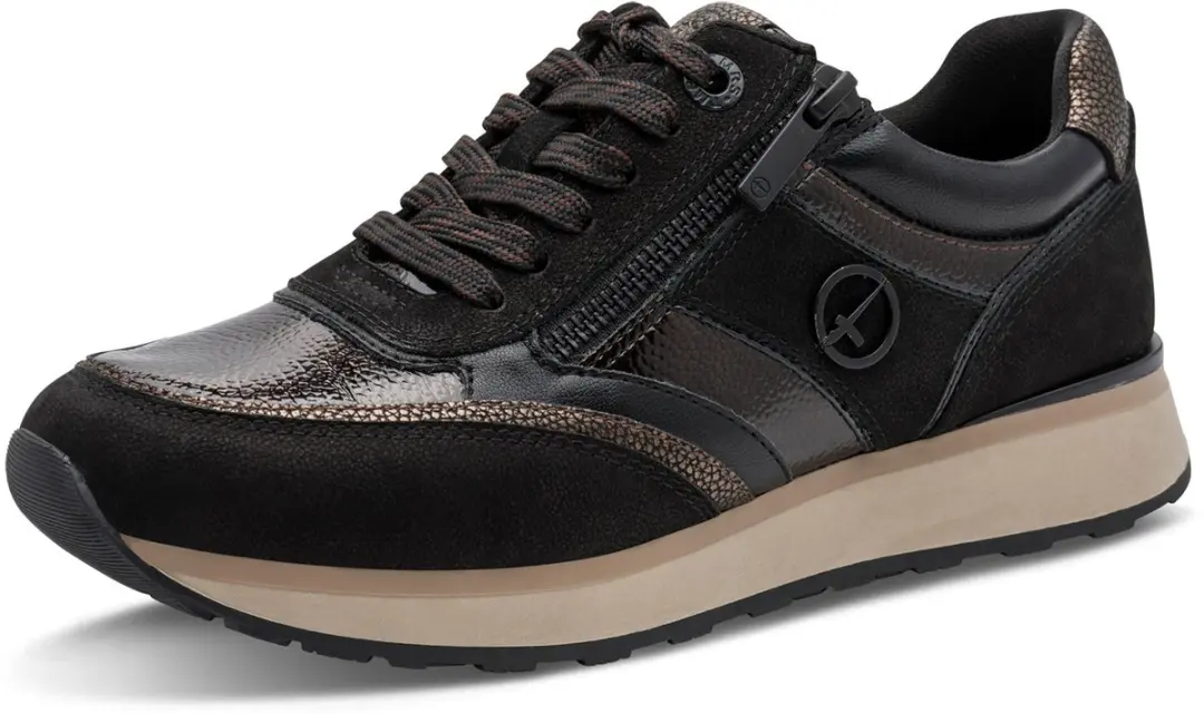 Tamaris Lage Damessneaker 1-23726-43-098 Dames Zwart