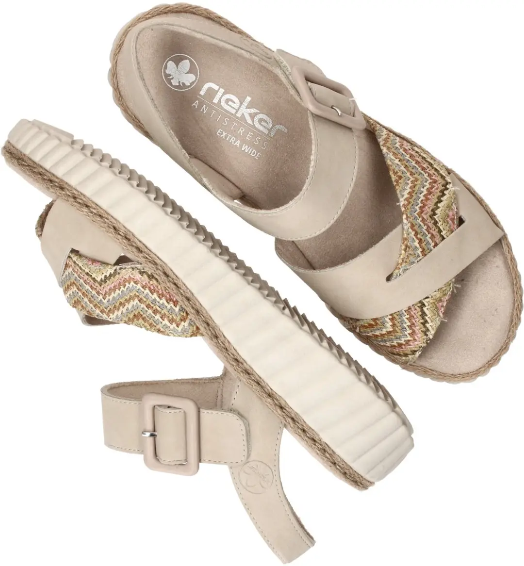 Rieker Sandalen 211232 - Maat 40 - Beige - afbeelding 6 van 6