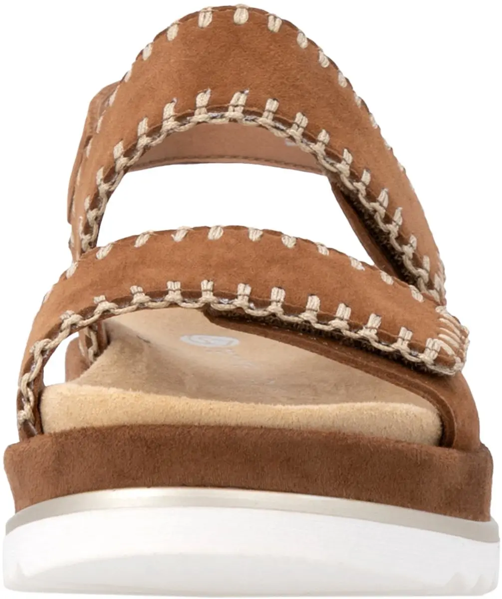 Remonte Noccia Leren Sandalen met SleeHak - 38 - Bruin - afbeelding 3 van 6