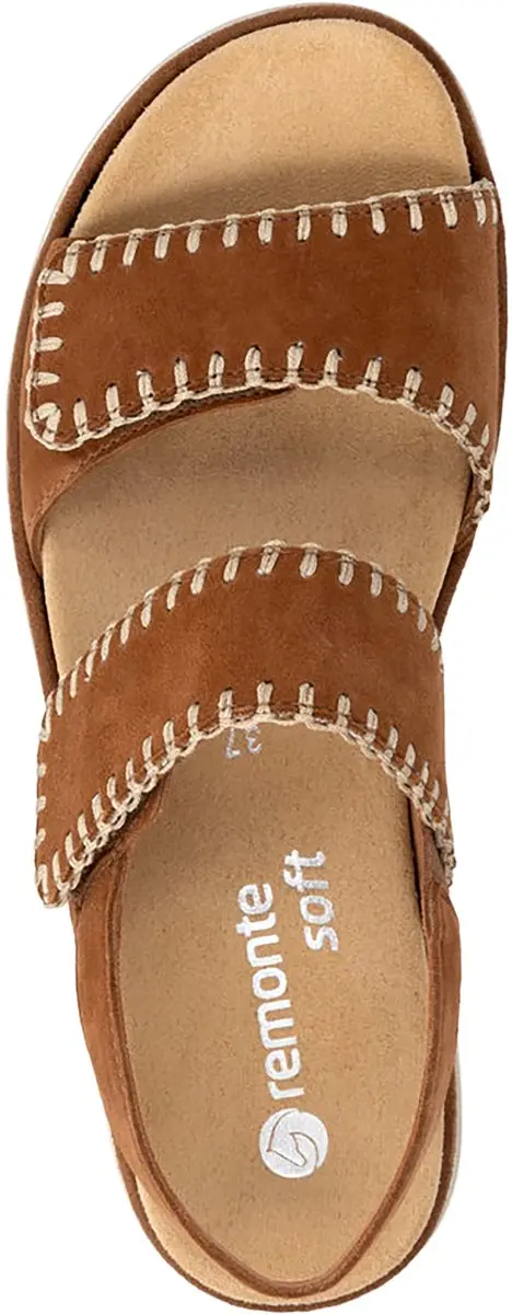 Remonte Noccia Leren Sandalen met SleeHak - 38 - Bruin - afbeelding 6 van 6