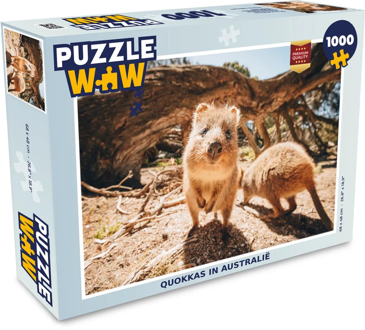 PuzzleWow Quokkas in Australië Legpuzzel 1000 Stuks