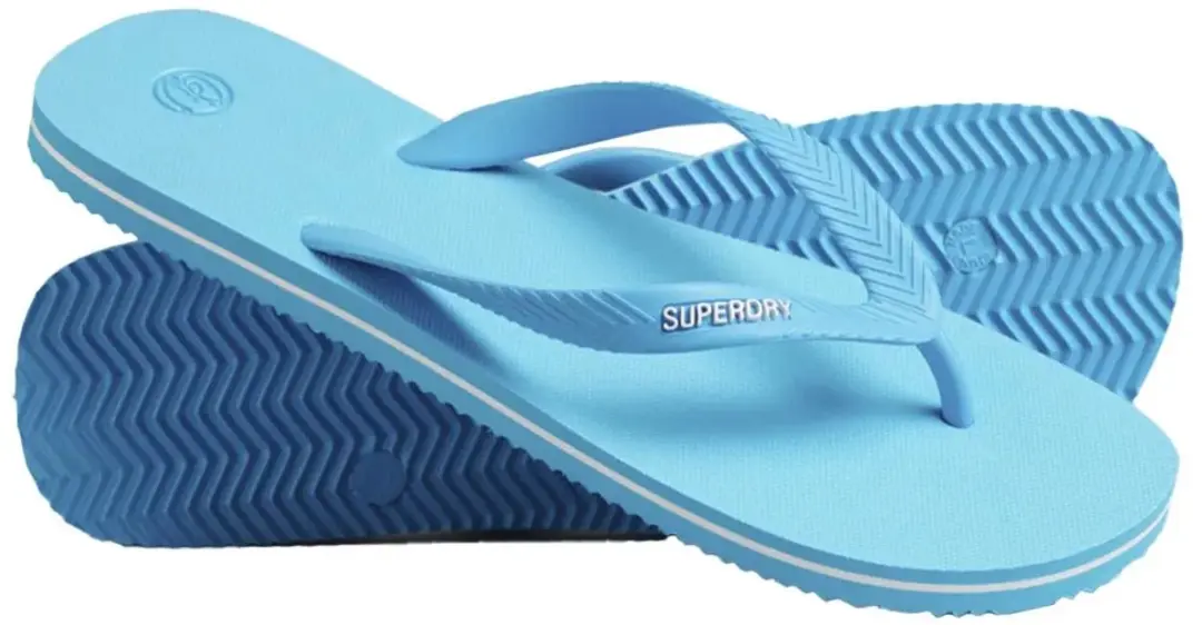 Superdry Heren Klassieke Teenslippers Beach Blue - Maat 42/43 - afbeelding 2 van 6
