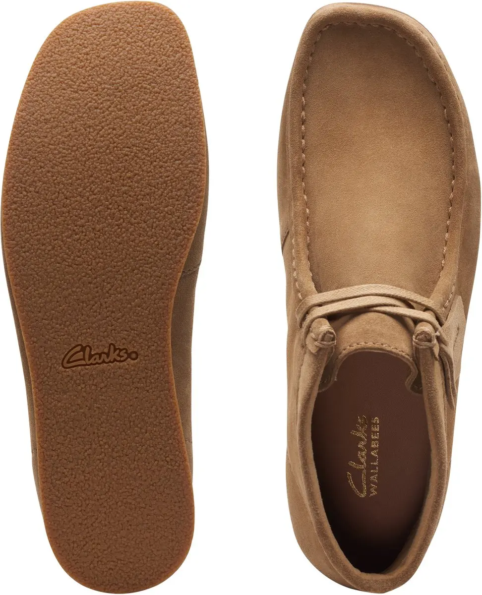 CLARKS WallabeeEVO BT Heren Veterschoenen - Suede - Bruin