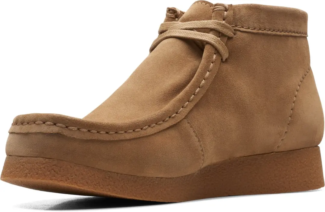 CLARKS WallabeeEVO BT Heren Veterschoenen - Suede - Bruin