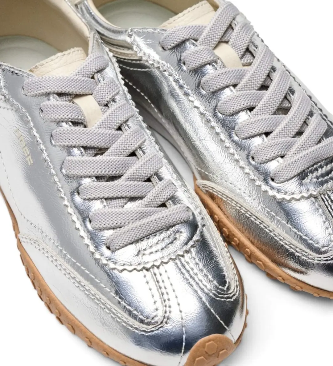 Hoff Bridge Fl Zilver Leren Sneakers - 37 - afbeelding 2 van 6